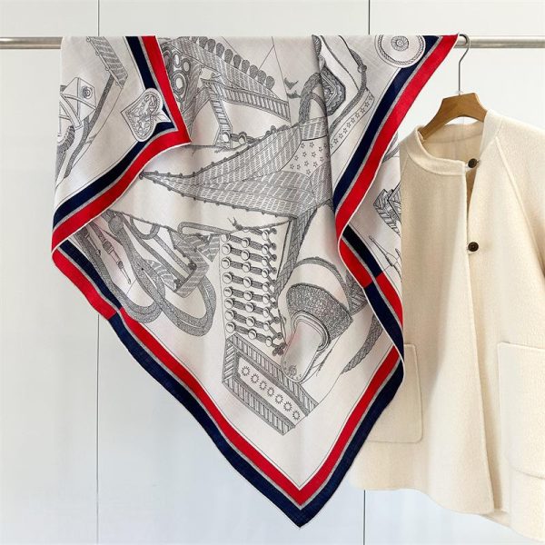 Brand Lady Luxury Silk Wool Shawl