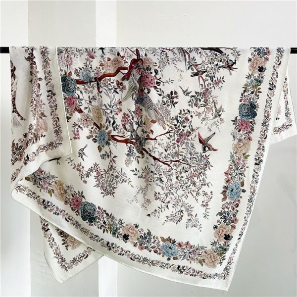 Dior Design Luxury Double Side Print Square Shawl