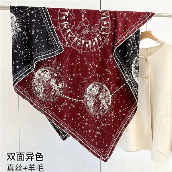 Brand Design Luxury Wool Shawl for Winter
