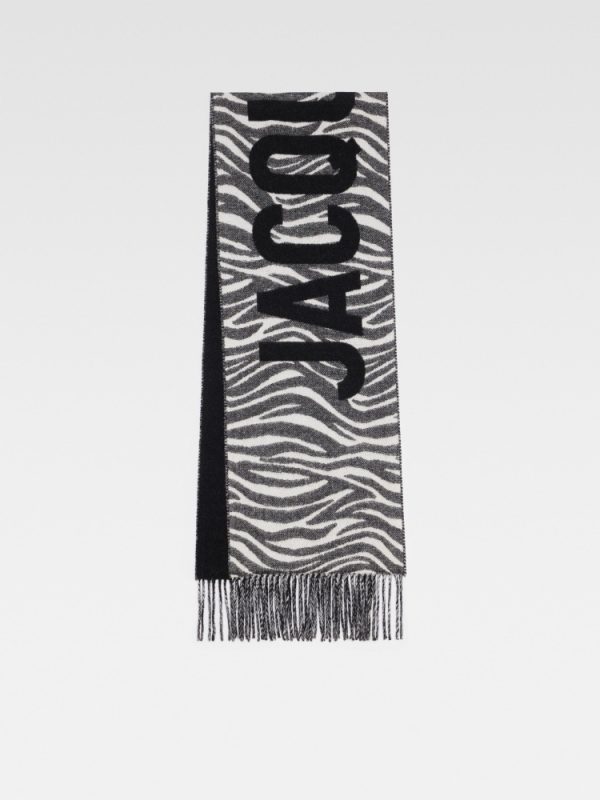 Jacquemus Stripe with Brand Logo Wool Shawls for Men