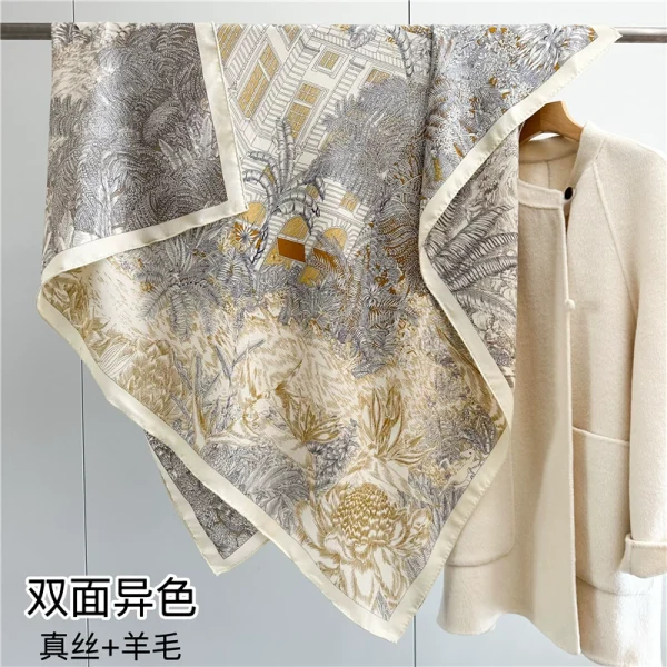 Luxury Design Big Square Women Fashion Shawl for Winter