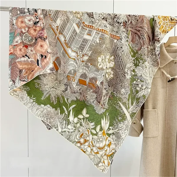 Silk Wool Luxury Women Shawl