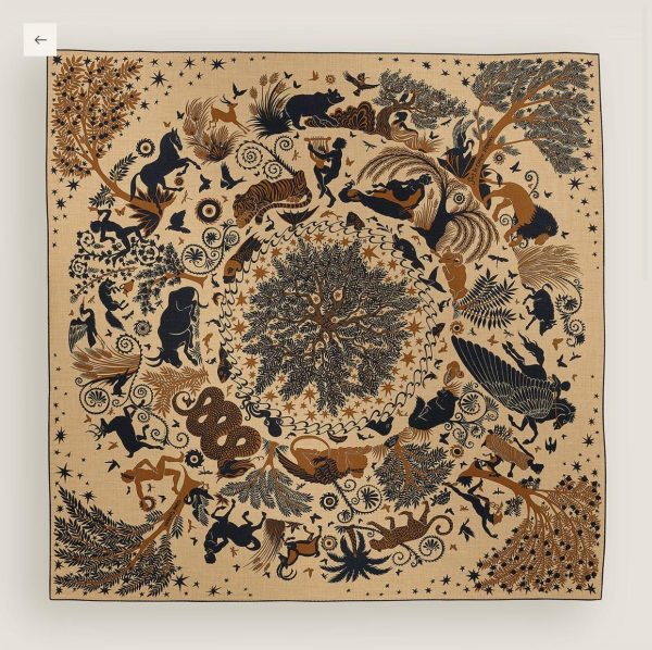 Factory Print Brand Silk Cashmere Big Shawl
